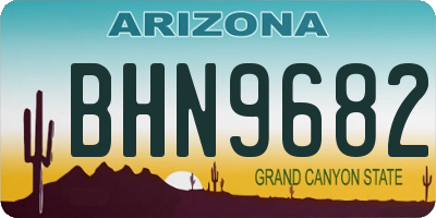 AZ license plate BHN9682