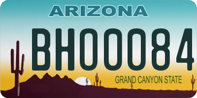 AZ license plate BHO0084