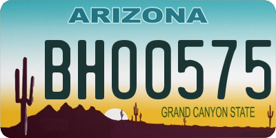 AZ license plate BHO0575
