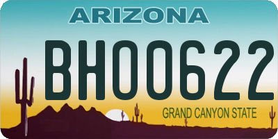 AZ license plate BHO0622