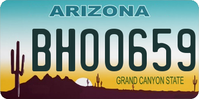 AZ license plate BHO0659