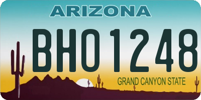 AZ license plate BHO1248