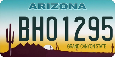 AZ license plate BHO1295