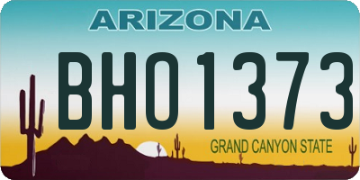 AZ license plate BHO1373