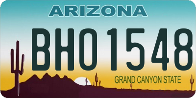 AZ license plate BHO1548