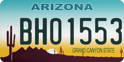 AZ license plate BHO1553