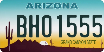 AZ license plate BHO1555