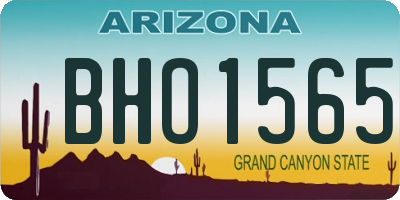 AZ license plate BHO1565