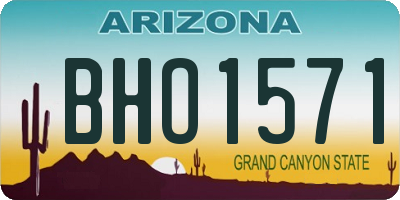 AZ license plate BHO1571