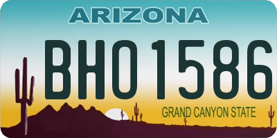 AZ license plate BHO1586