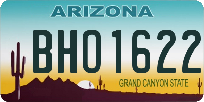 AZ license plate BHO1622