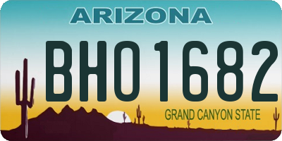 AZ license plate BHO1682