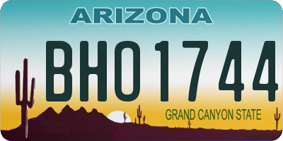 AZ license plate BHO1744