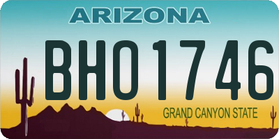 AZ license plate BHO1746