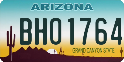 AZ license plate BHO1764