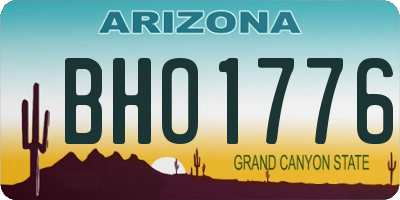 AZ license plate BHO1776
