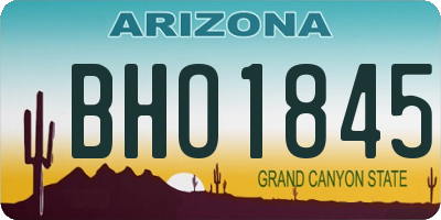 AZ license plate BHO1845