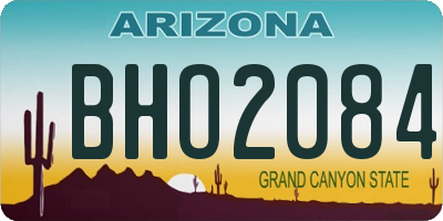 AZ license plate BHO2084