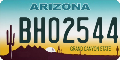 AZ license plate BHO2544