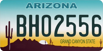 AZ license plate BHO2556