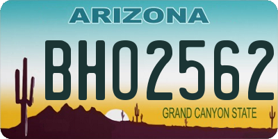 AZ license plate BHO2562