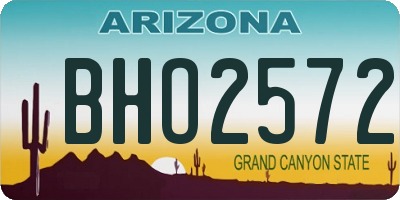 AZ license plate BHO2572