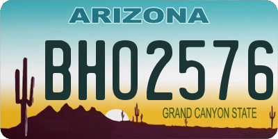 AZ license plate BHO2576