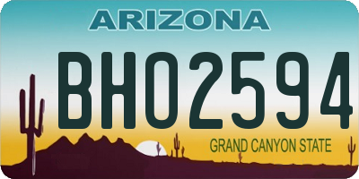 AZ license plate BHO2594