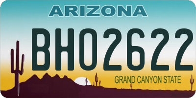 AZ license plate BHO2622