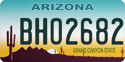 AZ license plate BHO2682