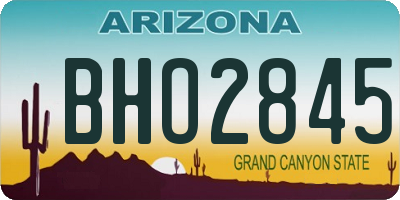 AZ license plate BHO2845