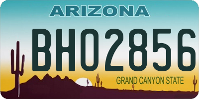 AZ license plate BHO2856
