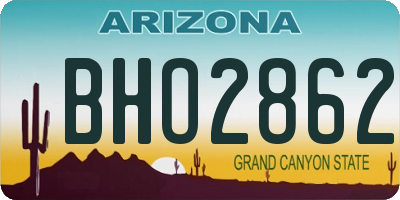 AZ license plate BHO2862