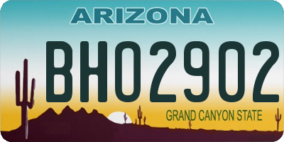 AZ license plate BHO2902