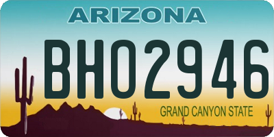 AZ license plate BHO2946