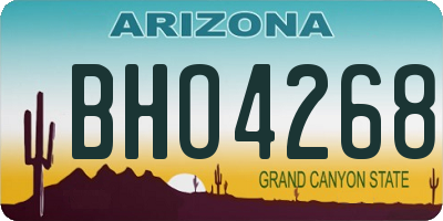 AZ license plate BHO4268