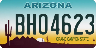 AZ license plate BHO4623