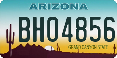 AZ license plate BHO4856