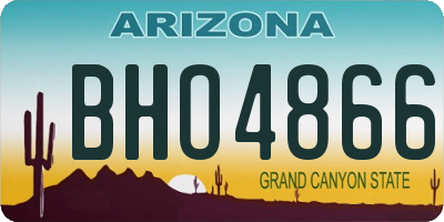AZ license plate BHO4866