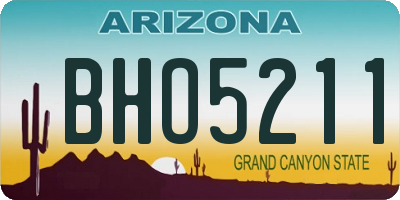 AZ license plate BHO5211