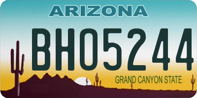 AZ license plate BHO5244