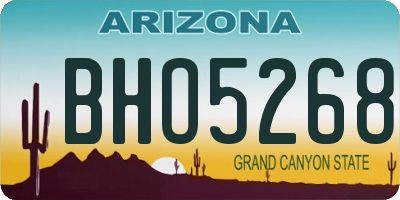 AZ license plate BHO5268