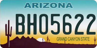 AZ license plate BHO5622