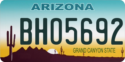 AZ license plate BHO5692