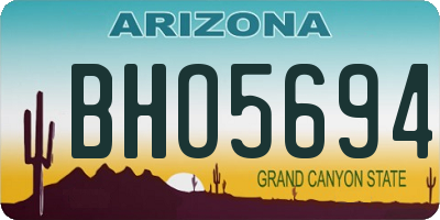 AZ license plate BHO5694