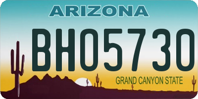 AZ license plate BHO5730