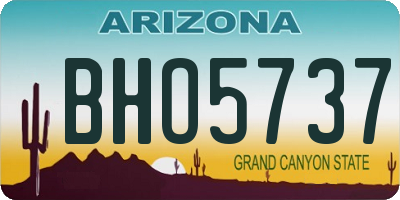 AZ license plate BHO5737
