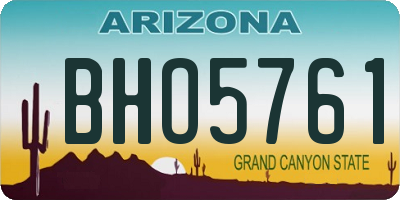 AZ license plate BHO5761