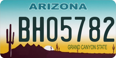 AZ license plate BHO5782