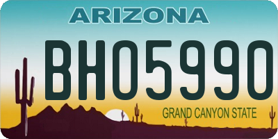 AZ license plate BHO5990